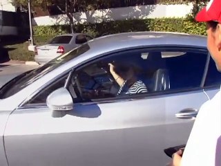 Paris Hilton Drives Through In-N-Out With A Big Hickey On Her Neck  [2005]