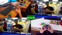 Rubiks Cube World Record Race Kevin VS Feliks VS WCA Records VS Best Of Feliks And Kevin