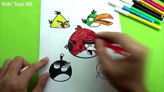 Angry Birds Coloring Pages for Kids part 3