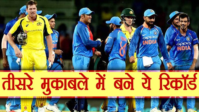 India Vs Australia 3rd ODI: Records and Stats made during 3rd ODI | वनइंडिया हिंदी