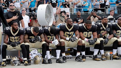 Carolina Panthers and New Orleans Saints share moment of unity