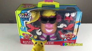 Mrs Potato Head Beach Unboxing Learn Body Parts Egg Surprises Toy My Little Pony Blind Bag