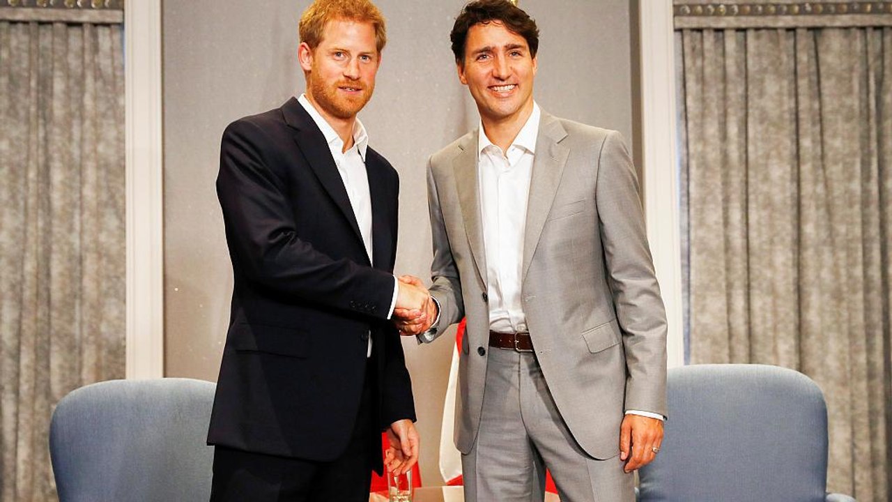 Prince Harry meets Trudeau, Melania Trump in Toronto