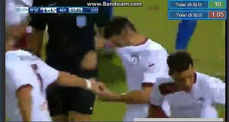 Milos Deletic Cries After Penalty Goal HD - Panionios 4-1 AEL Larissa 24/09/2017 HD