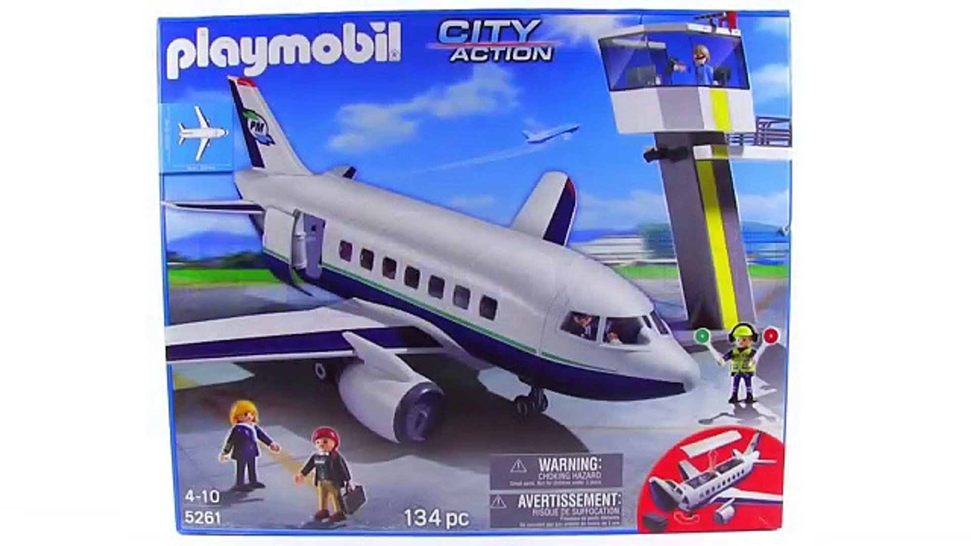 Playmobil City Action Cargo & Passenger Aircraft review! set 5261 - video  Dailymotion