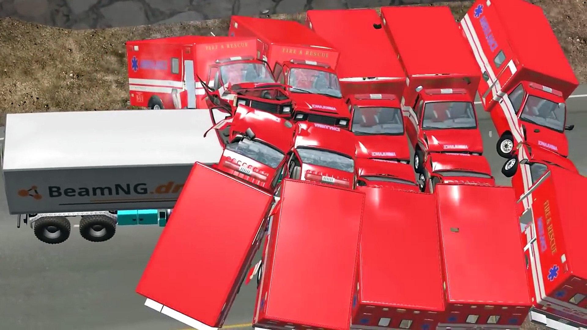 ⁣Фатальные аварии Тачки в металлолом Крушения столкновения катастрофы 3D мультик игра про машинки