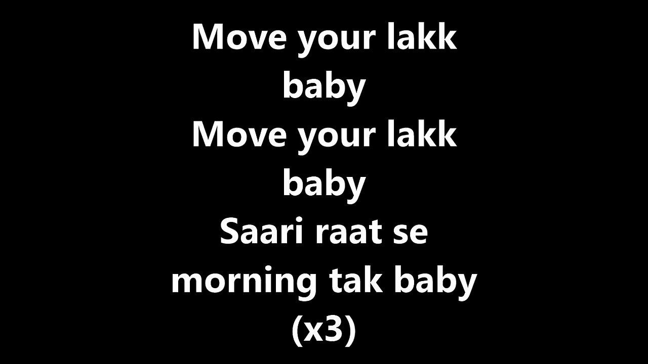 Move Your Lakk Lyrics – NOOR | Badshah + Diljit Dosanjh FT. Sonakshi Sinha #MYL