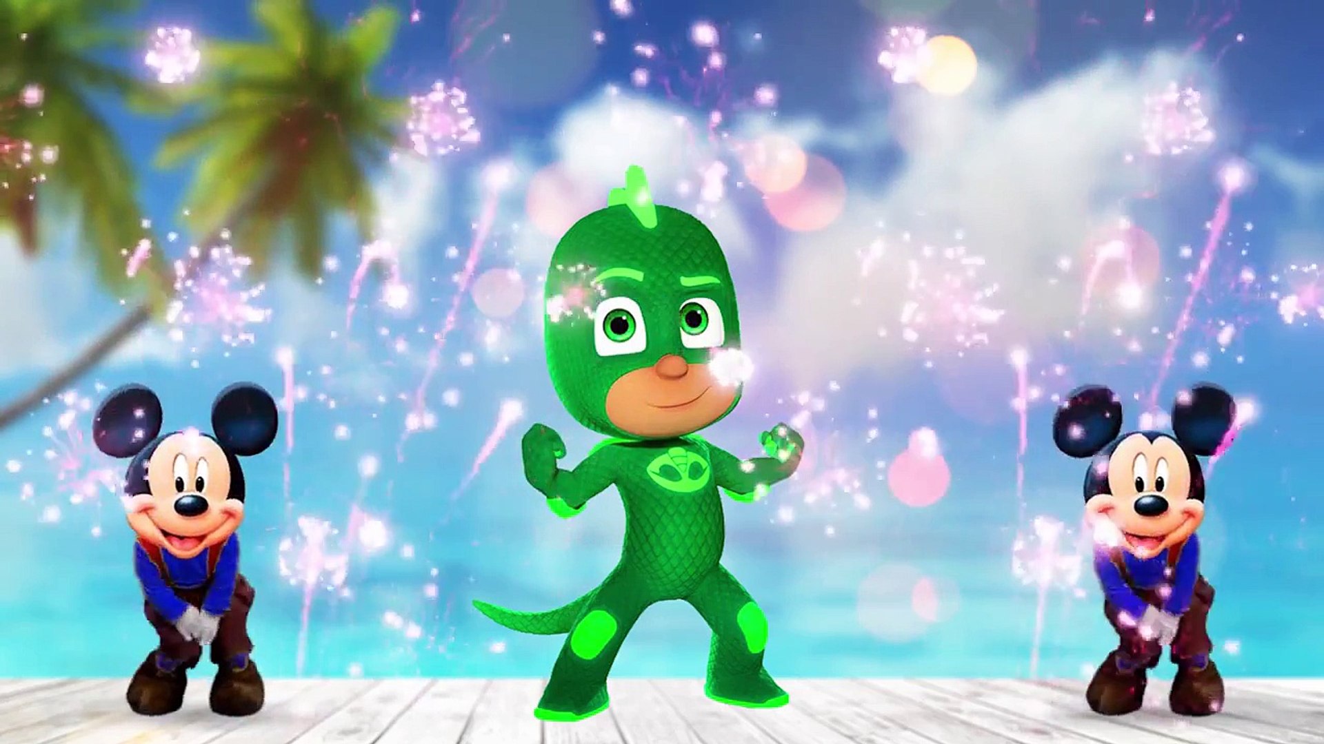 pj masks kids cartoons _  Learn Colors Wrong Eyes PJ Mask Cartoon for Kids, The Emoji Movie Gene - ,