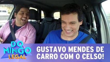 Gustavo Mendes de carro com o Celso!