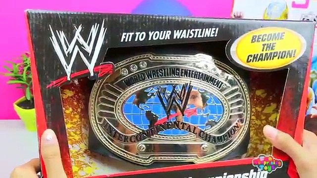GIANT WWE Surprise Egg Play Doh with Cool SmackDown Raw Superstars Toys Inside Kids Video