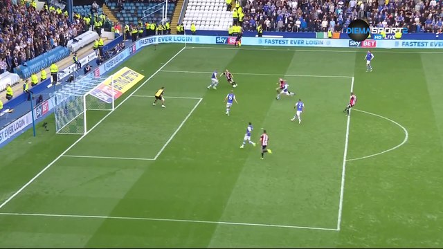 2-3 Mark Duffy Goal England Championship - 24.09.2017 Sheffield Wed 2-3 Sheffield Utd