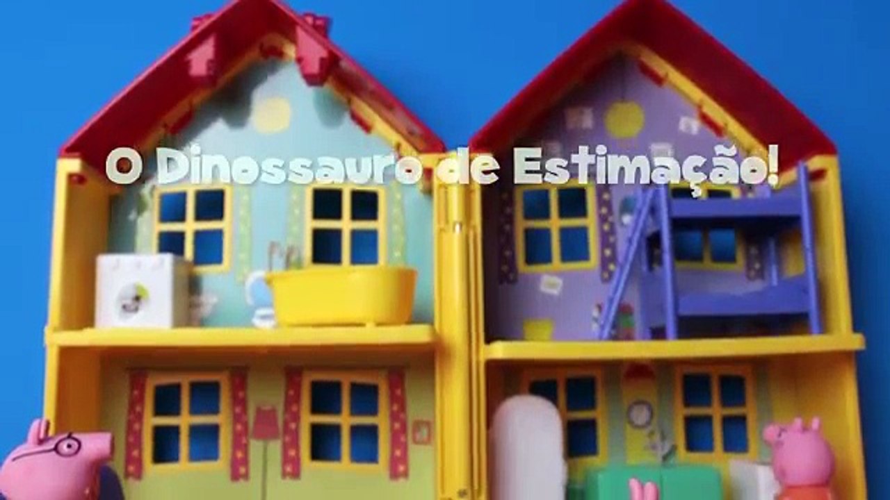 Peppa Pig George com medo do Dinossauro acampamento assustador Portugues DisneyKids Brasil PARTE 8