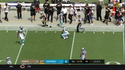 Coby Fleener snatches a 21-yard catch down the sideline