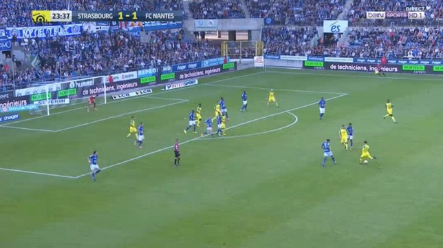 But Léo Dubois - Strasbourg VS Nantes 1-2 (24/09/2017)