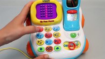 vtech Melody Telephone Toy for Kids Đồ chơi trẻ em 멜로디 말하는 전화기 놀이 와 뽀로로, 폴리, 타요 장난감
