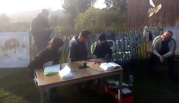 Frasnes-lez-Anvaing: après un check-up des migrateurs, retour à la liberté