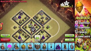 O Mais Top Layout Guerra Cv8 Completo | TH8 War Anti-Gowipe Anti-Hogs | Clash of Clans 2016