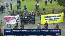i24NEWS DESK | Arrests made at anti-AFD protest in Berlin | Sunday, September 24th 2017