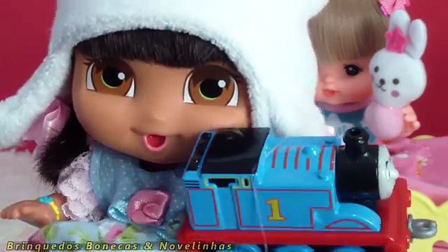 Dora a Aventureira Baby Mell Chan Thomas and Friends Melancia massinha Play Doh Rotina da Tarde