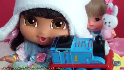 Dora a Aventureira Baby Mell Chan Thomas and Friends Melancia massinha Play Doh Rotina da Tarde