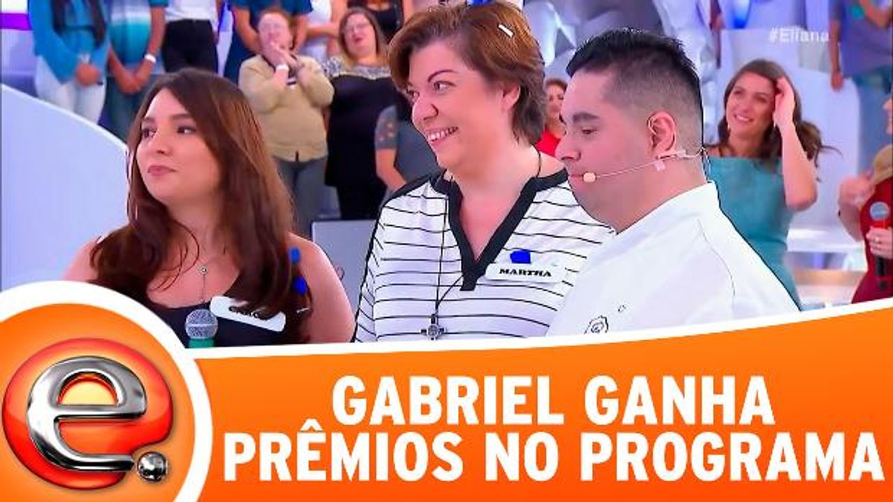 Gabriel ganha prêmios no programa