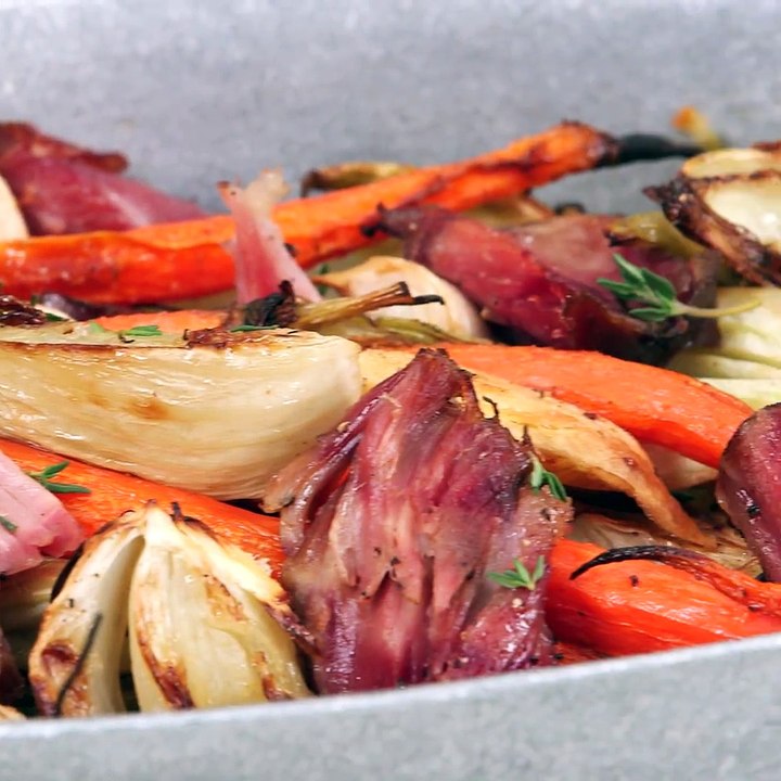 Ham Roasted Veggies