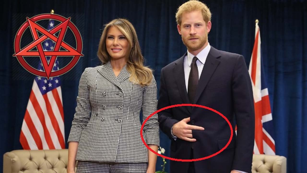 ¿Illuminati real?: Enrique de Gales hace una señal 'endiablada' en su encuentro con Melania Trump