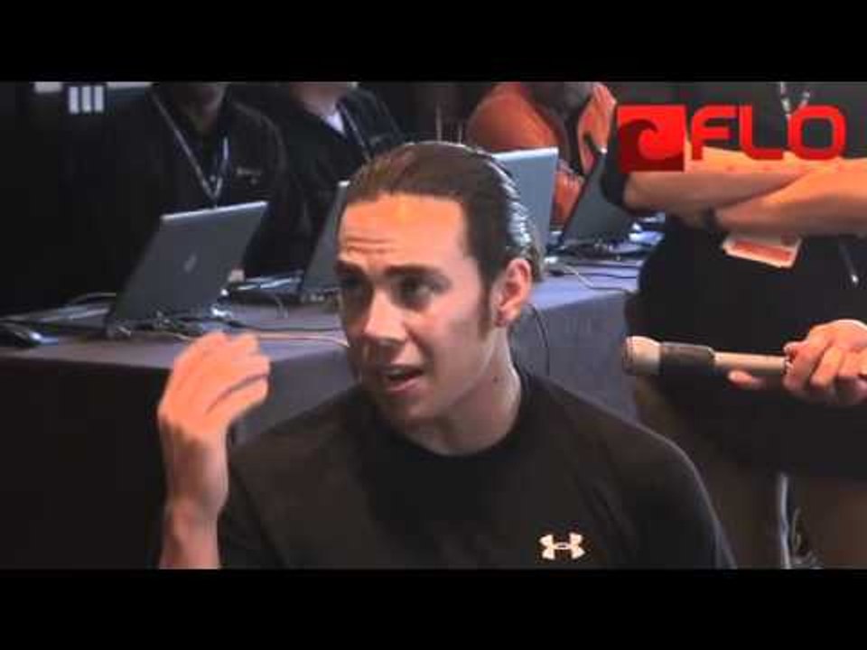 Apolo Anton Ohno after finishing New York City Marathon