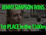 Jenny Simpson 1st Place 1500 USATF Indoor Champs 2012