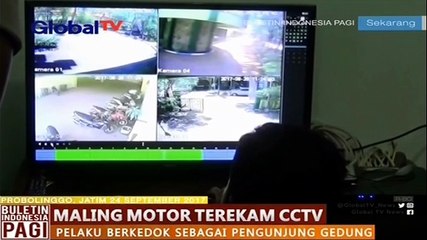 Seorang Pemuda Nekad Curi Motor di Islamic Center Probolinggo Jawa Timur