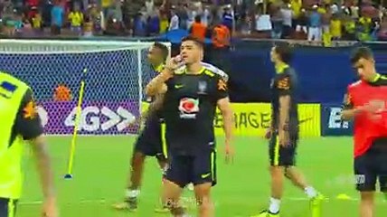 Duet jugling Neymar dan Gabriel Jesus di timnas Brasil