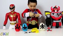 Play-Doh Power Rangers Surprise Eggs Opening With Ckn Toys Super Samurai Dino Charge Megaforce