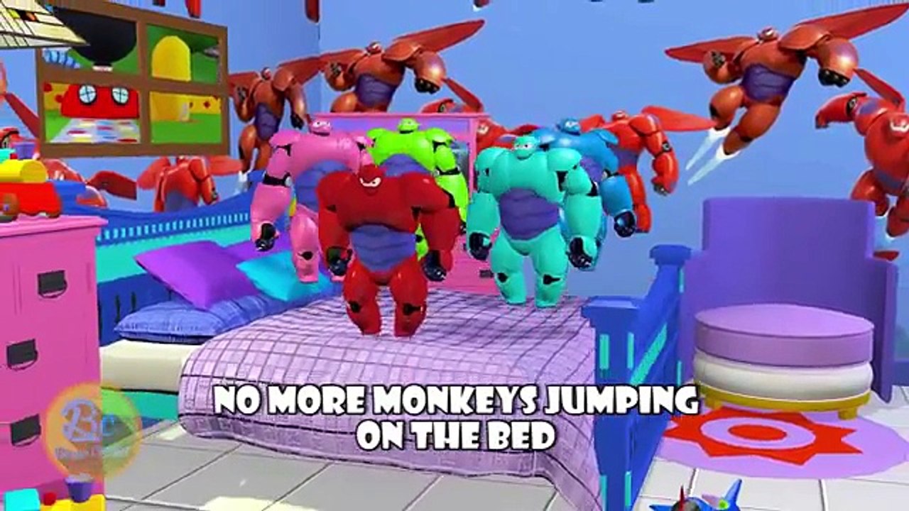 Baymax Big Hero Jumping On The Bed | Nursery Rhymes | 3D Animation In HD From Binggo Channel