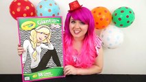 Coloring Barbie GIANT Coloring Book Page Crayola Crayons | KiMMi THE CLOWN