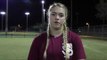 Freshman Cassidy Davis reacts to the Florida State win over Florida