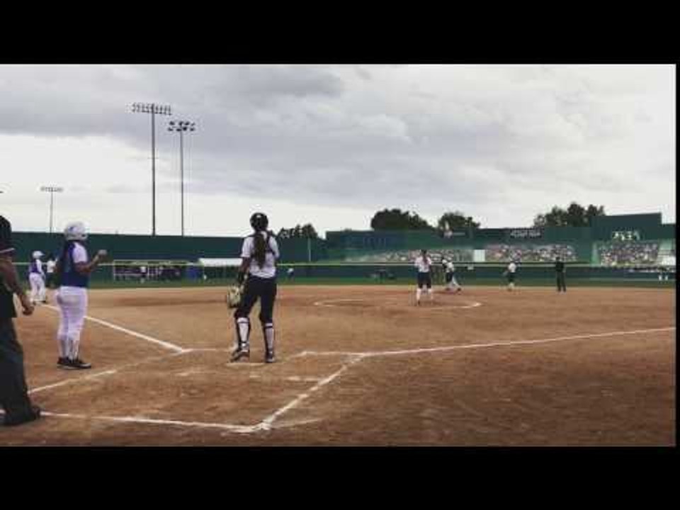 UCF Catcher Autumn Gillespie Hoses Down UCLA Runner
