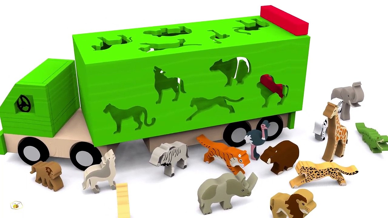 Los animales salvajes para niños. Dibujos animados educativos en español. Learn Spanish