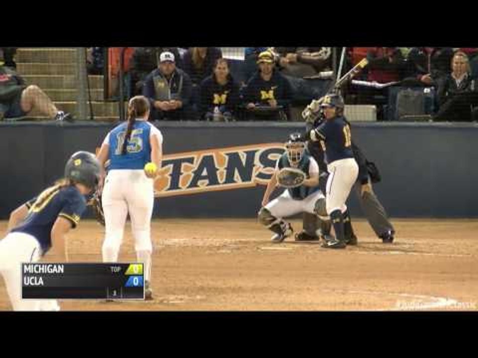 Michigan's Lindsay Montemarano Causes Some Confusion And A Pitching Change For UCLA
