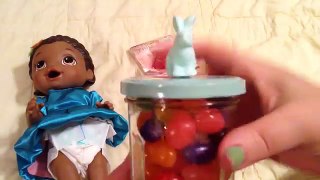 Baby Alive Super Snackin Lily Doll Jelly Beans Easter Shoutouts Lips Pacifier and Preemie Clothes