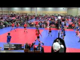 Club Fusion 17 Red's Grace Loberg With Big Cross Court Swing