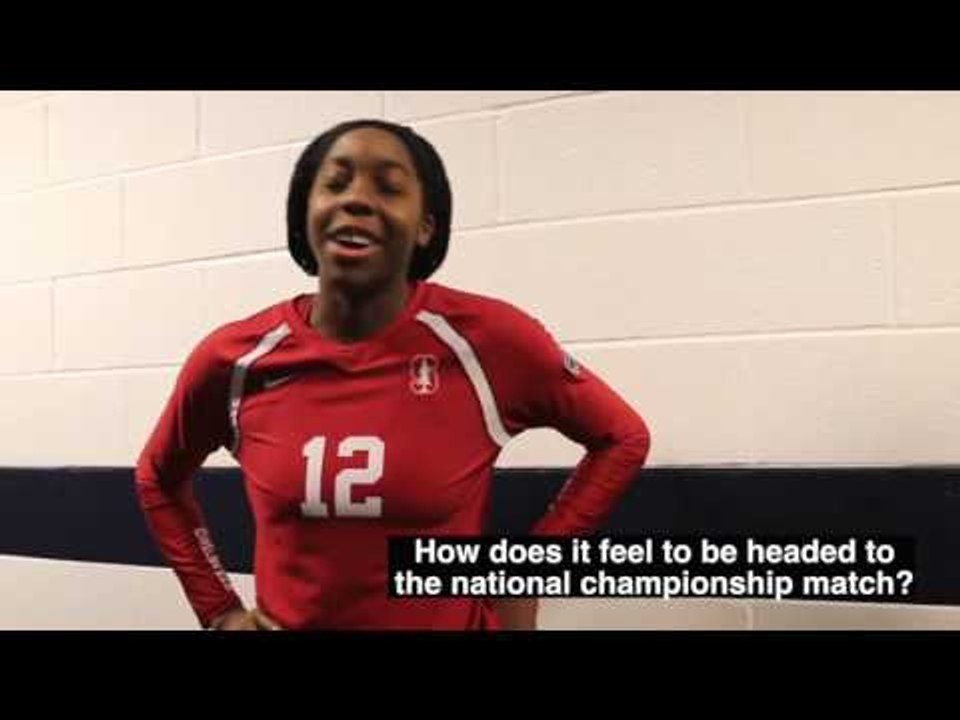 Inky Ajanaku After Beating Minnesota in 2016 NCAA Semifinal Match