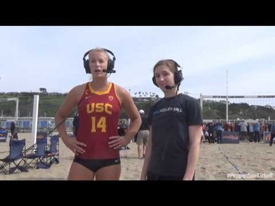 Sara Hughes USC Beach Volleyball Opening Weekend