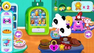 Sushi Master ( Fun Kitchen Kids Games ) & Baby Panda Supermarket Shopping Explore And Find (Cooking)