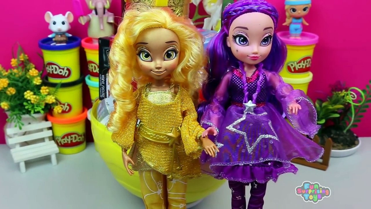 GIANT Leona Surprise Egg Play Doh - Star Darlings Monster High My Little Pony Mystery Minis Toys