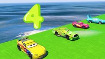 Learning Numbers - Lightning Mcqueen Colors Cars Chick Hicks Nursery Rhymes Colours Dinoco King 43