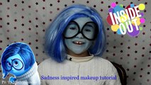 7 yr old Does SADNESS from Disney INSIDE OUT Inspired Makeup Tutorial Cosplay - Pretty Mademoiselle