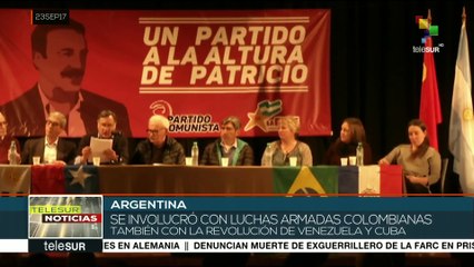 Rinden homenaje miembros de PC argentino a su líder Patricio Echegaray
