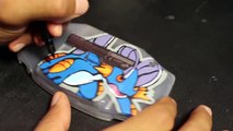 Custom Painted Gameboy Advance - SWAMPERT/MUDKIP (POKÉMON SAPPHIRE VERSION)