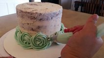 Rosette Cake. Baby Shower cake.