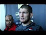 Khabib Nurmagodmedov UFC 209 Scrum